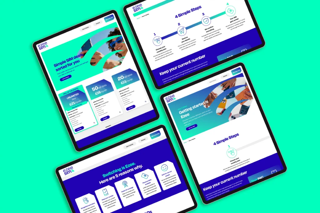 Website preview for EzeeSim