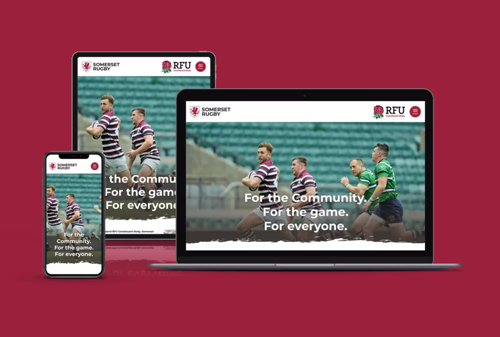 Website preview for Somerset Rugby